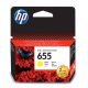 CZ112E Tintapatron Deskjet Ink Advantage 3520 sor nyomtatókhoz, HP 655, sárga, 600 oldal (TJHCZ112E)
