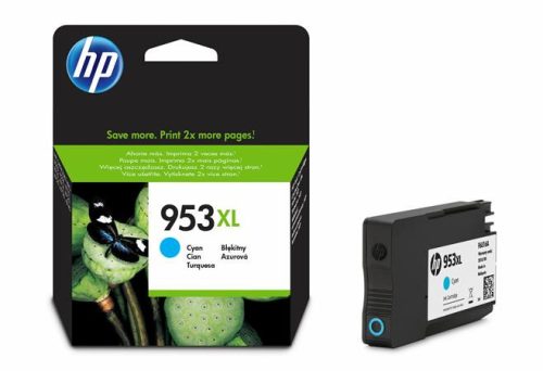 F6U16AE Tintapatron OfficeJet Pro 8210, 8700-as sorozathoz, HP 953XL, cián, 1,6k (TJHF6U16)