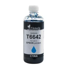   T66424 Tinta, L100, 200mfp nyomtatókhoz, VICTORIA TECHNOLOGY, cián, 100ml (TJV247)