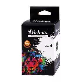   51645AE Tintapatron DeskJet 710c, 720c, 815c nyomtatókhoz, VICTORIA TECHNOLOGY, 45, fekete, 42ml (TJVH45)