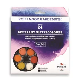   Vízfesték, 24 darabos, 22,5 mm, KOH-I-NOOR Brillant (TKOH174506)