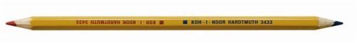 Postairón, hatszögletű, KOH-I-NOOR 3433, piros-kék (TKOH3433)