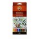 Akvarell ceruza készlet, KOH-I-NOOR Mondeluz 3716/12 12 különböző szín (TKOH371612)