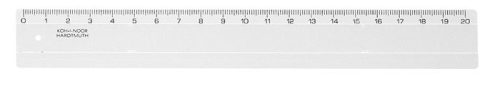 Vonalzó, műanyag, 20 cm, KOH-I-NOOR (TKOH742551)