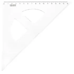   Háromszög vonalzó, műanyag, 45 °, 16 cm, KOH-I-NOOR (TKOH7441501)