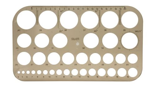Körsablon, műanyag, KOH-I-NOOR z37 (TKOH749161)