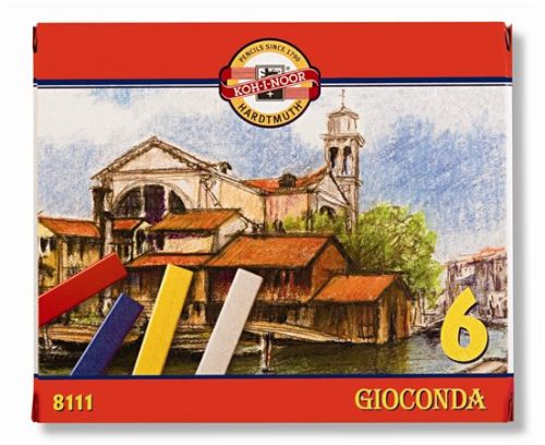 Olajpasztell kréta, KOH-I-NOOR Gioconda 8111/6, 6 különböző szín (TKOH8111)
