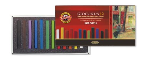 Olajpasztell kréta, KOH-I-NOOR Gioconda 8112/6, 12 különböző szín (TKOH8112)