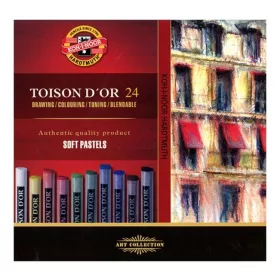  Porpasztell-kréta, puha, KOH-I-NOOR Toison 8514/24, 24 különböző szín (TKOH8514)