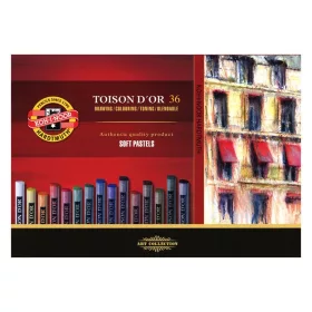   Porpasztell-kréta, puha, KOH-I-NOOR Toison 8515/36, 36 különböző szín (TKOH8515)
