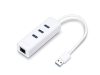 USB elosztó-HUB és ethernet átalakító, 3 port, USB 3.0, TP-LINK UE330 (TLUE330)