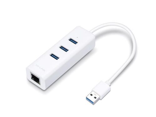 USB elosztó-HUB és ethernet átalakító, 3 port, USB 3.0, TP-LINK UE330 (TLUE330)
