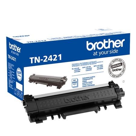 TN2421 Lézertoner MFC-L2712DN, MFCL2712DW, MFCL2732DW nyomtatókhoz, BROTHER, fekete, 3k (TOBTN2421)