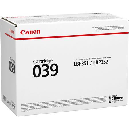 CRG-039 Lézertoner  i-SENSYS LBP351x, LBP352x nyomtatókhoz, CANON, fekete, 11k (TOCCRG039)