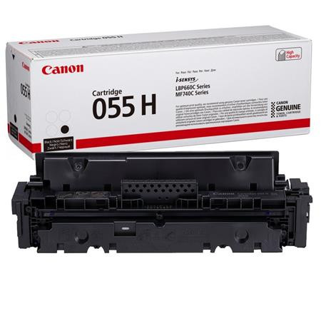 CRG-055H Lézertoner i-Sensys LPB663, 664, MF742, 744, 746 nyomtatókhoz, CANON, fekete, 7,6k (TOCCRG055HB)