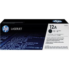   Q2612A Lézertoner LaserJet 1010, 1015, 1018 nyomtatókhoz, HP 12A, fekete, 2k (TOHP2612A)