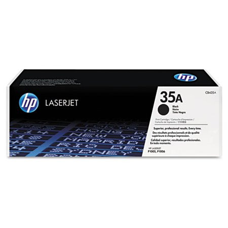 CB435A Lézertoner LaserJet P1005, P1006 nyomtatókhoz, HP 35A, fekete, 1,5k (TOHPCB435A)
