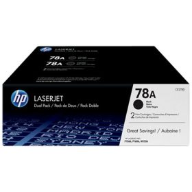   CE278AD Lézertoner LaserJet P1566, P1606 nyomtatókhoz, HP 78A, fekete, 2*2,1k (TOHPCE278D)