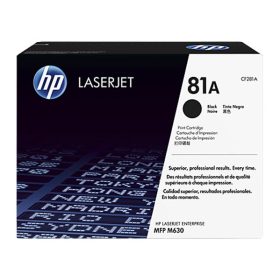   CF281A Lézertoner LaserJet Enterprise M604n, MFP M630f nyomtatókhoz, HP 81A, fekete, 10,5k (TOHPCF281A)