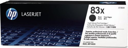 CF283X Lézertoner LaserJet Pro M201, M225 nyomtatókhoz, HP 83X, fekete, 2,2k (TOHPCF283X)