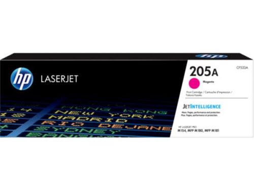 CF533A Lézertoner  HP Color Laserjet MFP M181fw nyomtatókhoz, HP 205A, magenta, 0,9k (TOHPCF533A)