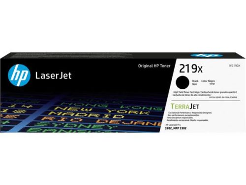 W2190X Lézertoner LaserJet Pro 3202 nyomtatóhoz, HP 219X, fekete, 3,2k (TOHPW2190X)