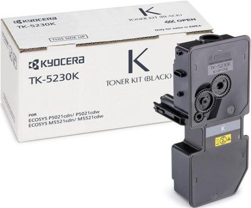 TK5230 Lézertoner M5521CDN, 5521CDW, P5021CDN, 5021CDW nyomtatókhoz, KYOCERA, fekete, 2,6k (TOKYT5230B)