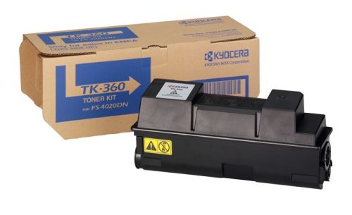 TK360 Lézertoner FS 4020DN nyomtatóhoz, KYOCERA, fekete, 20k (TOKYTK360)