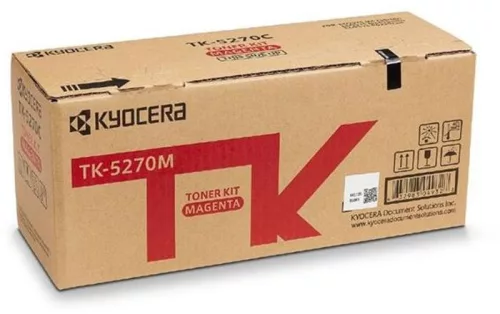 TK5270M Lézertoner ECOSYS M6230cidn, P6230cdn nyomtatókhoz, KYOCERA, magenta, 6K (TOKYTK5270M)