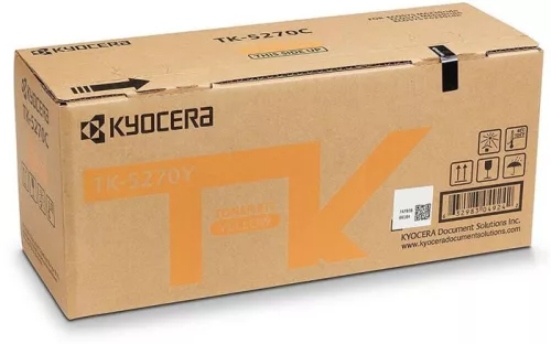 TK5270Y Lézertoner ECOSYS M6230cidn, P6230cdn nyomtatókhoz, KYOCERA, sárga, 6K (TOKYTK5270Y)