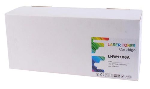 W1106A Lézertoner, new chip, TENDER®, fekete, 1k (TOTE1106)