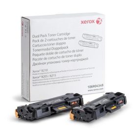   106R04349 Lézertoner B205, B210, B215 nyomtatókhoz, XEROX, fekete, 2*3k (TOXB205H)