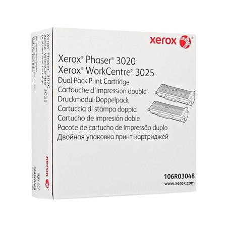 106R03048 Lézertoner Phaser 3020NI, WC3025NI nyomtatóhoz, XEROX, fekete, 2*1,5k (TOXPH3020H)