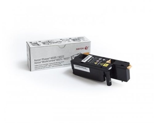 106R02762 Lézertoner Phaser 6020, 6027 nyomtatókhoz, XEROX, sárga, 1k (TOXPH6020Y)