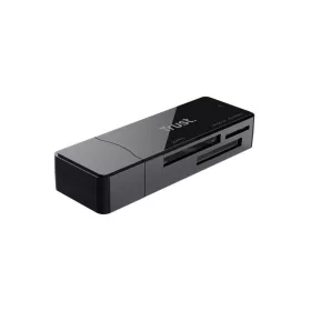   Kártyaolvasó, SD + MicroSD kártyához, USB 3.2 gen1, TRUST Nanga, fekete (TR21935)