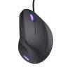 Egér, vezetékes, optikai, vertikális, gaming, LED, TRUST GXT144 Rexx, fekete (TR22991)
