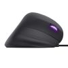 Egér, vezetékes, optikai, vertikális, gaming, LED, TRUST GXT144 Rexx, fekete (TR22991)