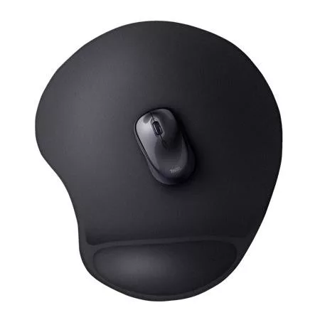 Egéralátét, csuklótámasszal, géltöltésű, TRUST Bigfoot XL, fekete (TR23728)