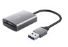 Kártyaolvasó, SD + MicroSD kártyához, USB 3.2 gen1, TRUST Dalyx, ezüst (TR24135)