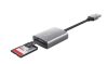 Kártyaolvasó, SD + MicroSD kártyához, USB 3.2 gen1, TRUST Dalyx, ezüst (TR24135)
