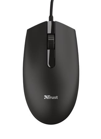 Egér, vezetékes, optikai, USB, TRUST Basi (TR24271)