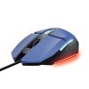Egér, vezetékes, optikai, gaming, LED, TRUST GXT109B Felox, kék (TR25067)