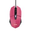 Egér, vezetékes, optikai, gaming, LED, TRUST GXT109P Felox, rózsaszín (TR25068)