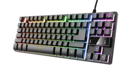 Billentyűzet, vezetékes, gaming, USB, HUN, TRUST GXT833 Thado (TRB24292)
