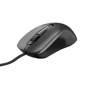   Egér, vezetékes, optikai, USB, TRUST Carve, fekete (TRE23733)