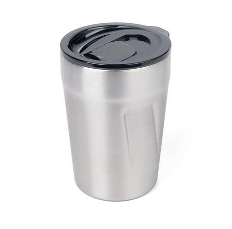 Termoszbögre, 300 ml, rozsdamentes acél, TROIKA Cup-uccino, ezüst (TROCUP30ST)