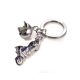 Kulcstartó, 2 charm dísszel, SWAROVSKI® kristályokkal, TROIKA Key cruising (TROKR1323CH)