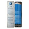 Grafitceruza készlet, fém doboz, hatszögletű, STAEDTLER Mars Lumograph 100, 6 különböző keménység (TS100G6)