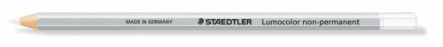 Jelölőceruza, hatszögletű, mindenre író, lemosható (omnichrom), STAEDTLER Lumocolor 108, fehér (TS1080U)