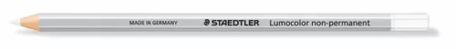 Jelölőceruza, hatszögletű, mindenre író, lemosható (omnichrom), STAEDTLER Lumocolor 108, fehér (TS1080U)